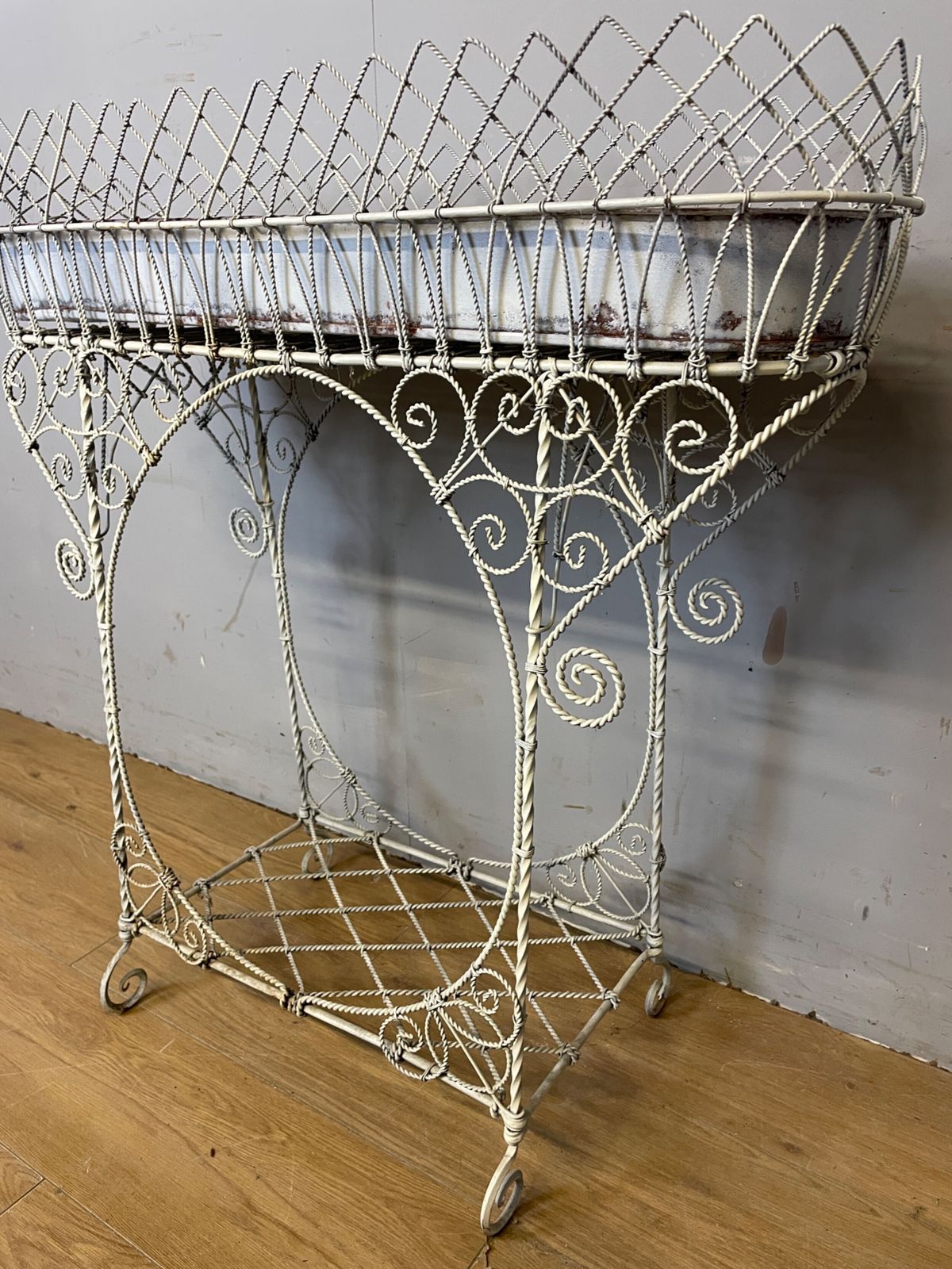 Edwardian Country House Wire Work Conservatory Plant Stand photo vinterior