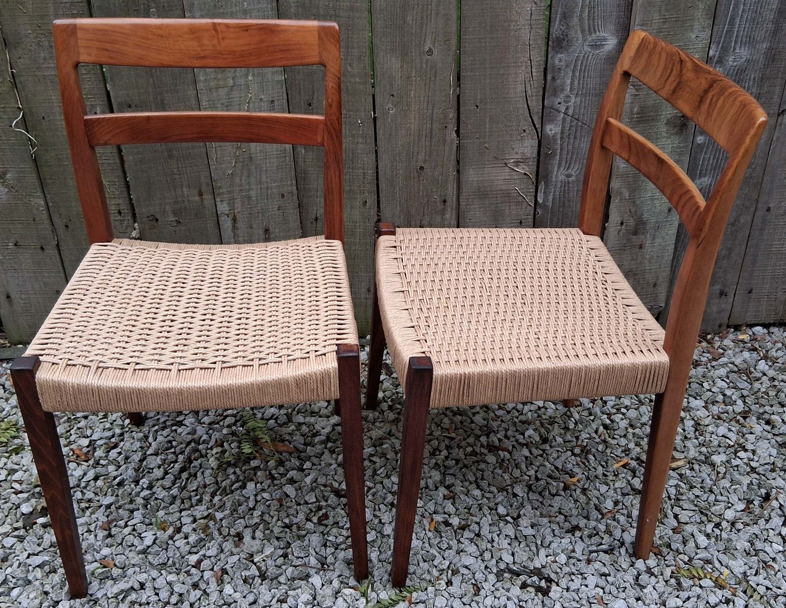 750.0 Mcm 2 Rosewood Dining Chairs Nils Jonsson Troeds Garmi Danish Papercord photo