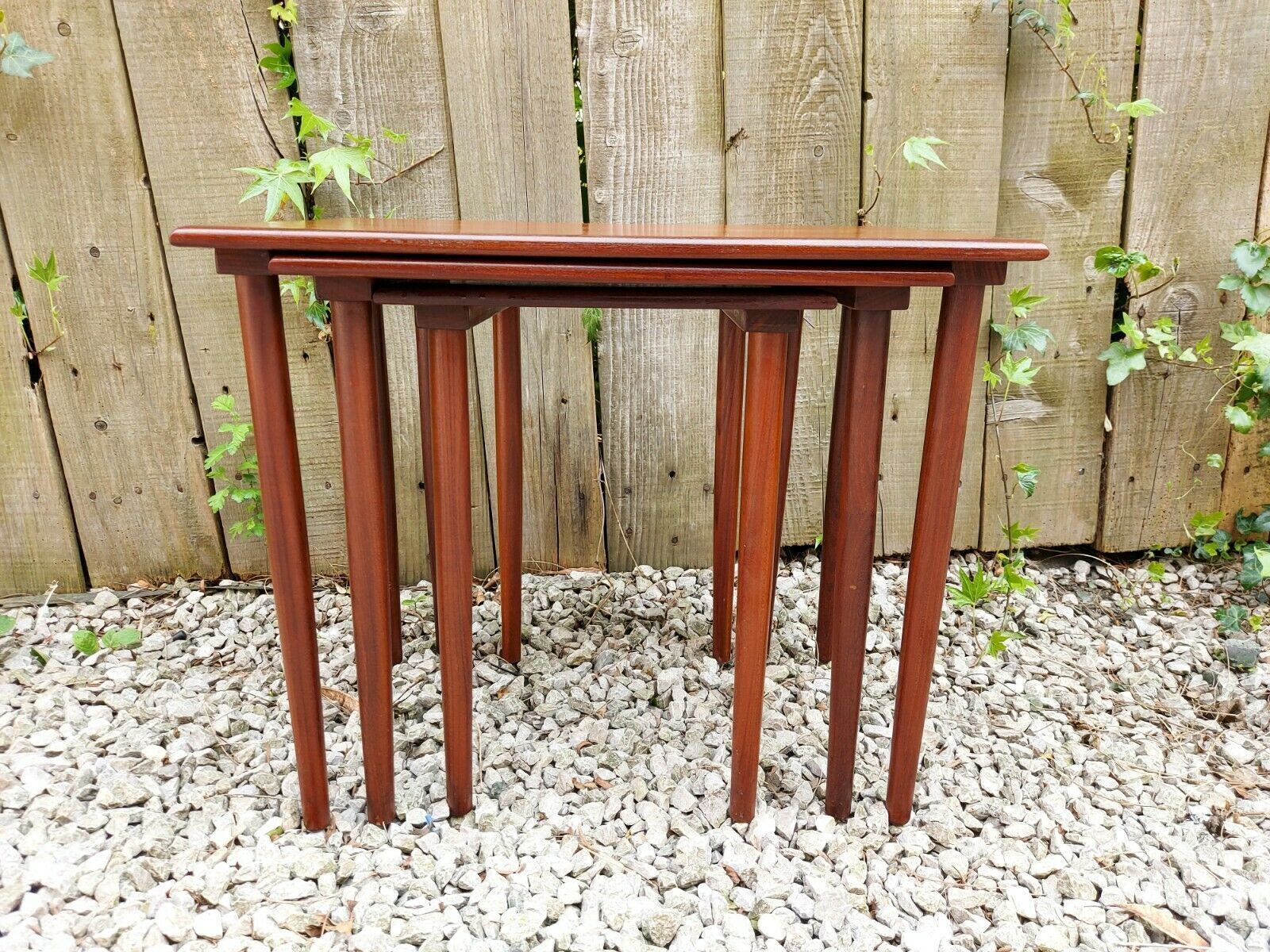 Mid Century Modern Danish Nest Of Tables photo furniture