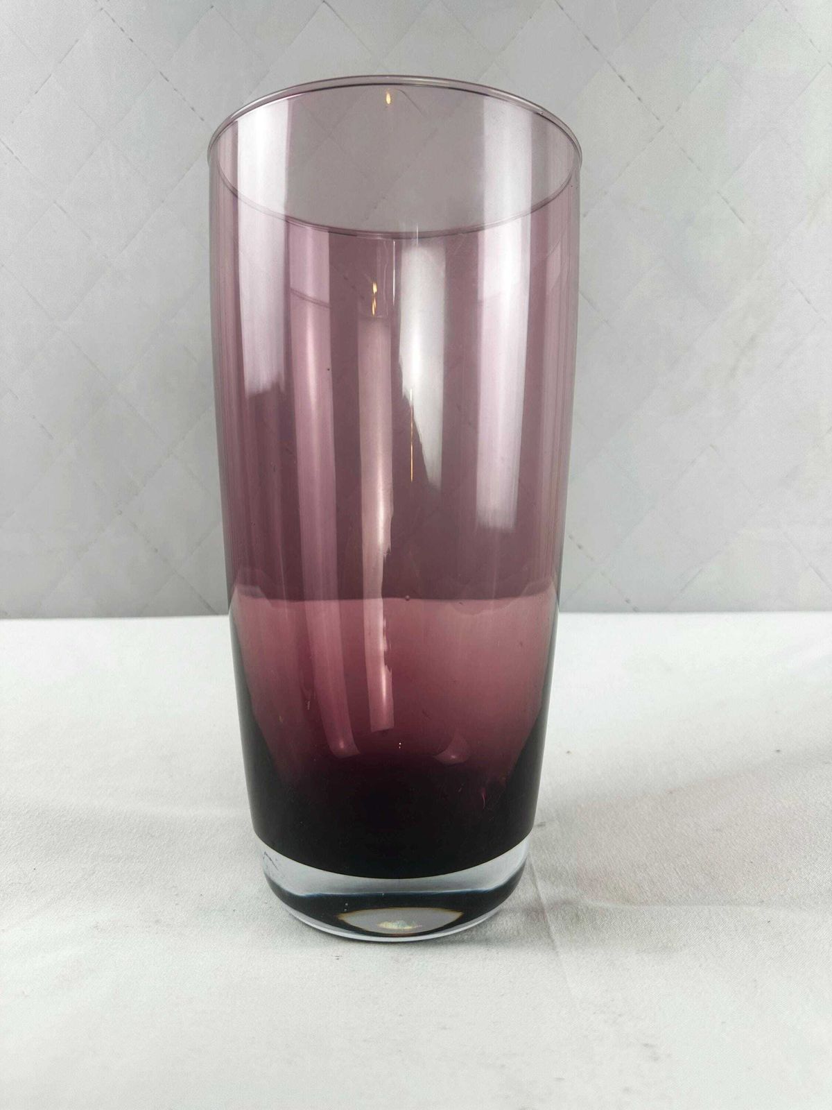 Trio Of Swedish And Italian Mid Century Amethyst Art Glass/Vases 1960 photo for sale