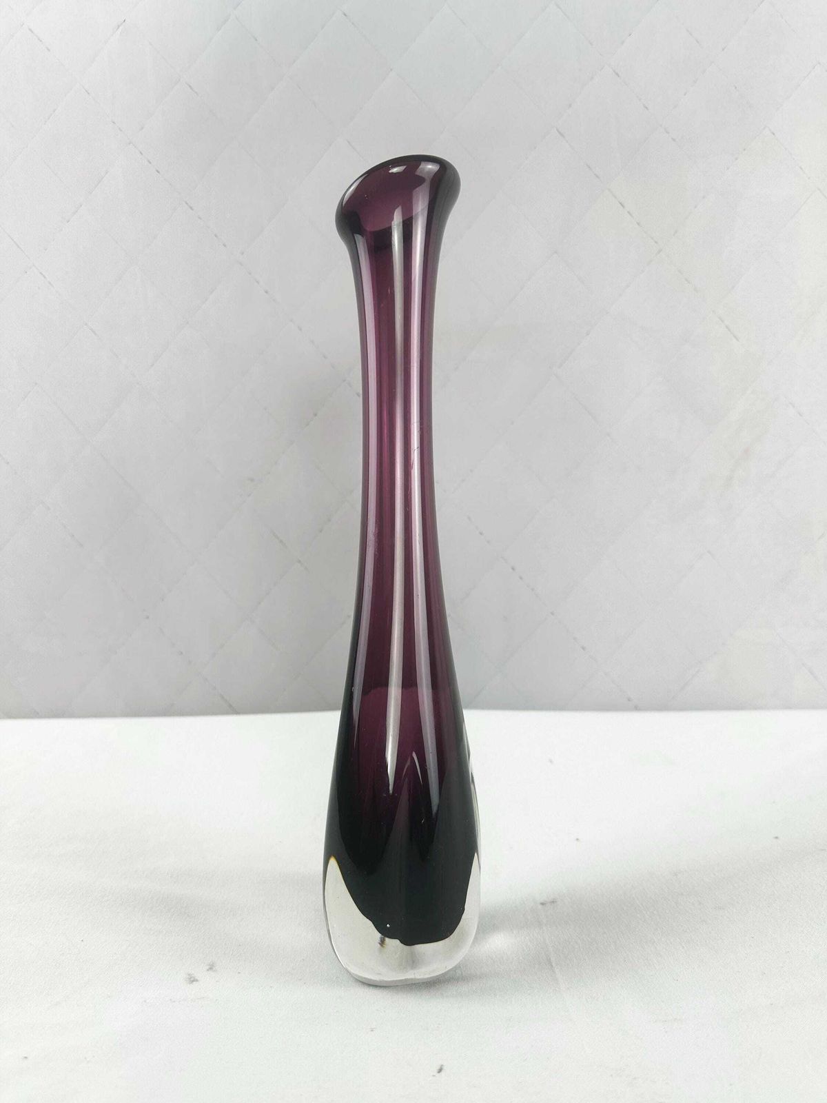 Trio Of Swedish And Italian Mid Century Amethyst Art Glass/Vases 1960 photo buy