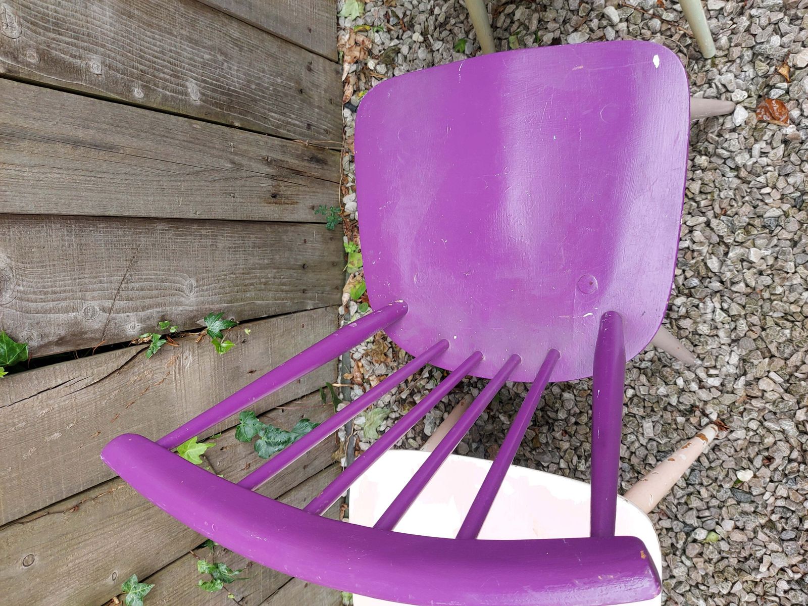 photo for sale Mcm Ercol 737 Dining Chairs Set Of 4 Painted 2 With Gold Label