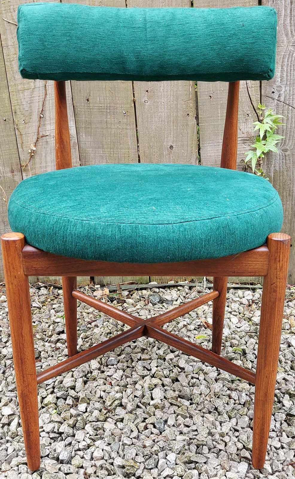 Mcm 4 G Plan Fresco Dining Chairs Bottle Green photo furniture