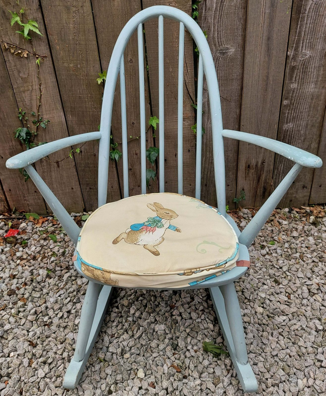 Mid Century Ercol Windsor Quaker 428 Rocking Chair Painted photo furniture