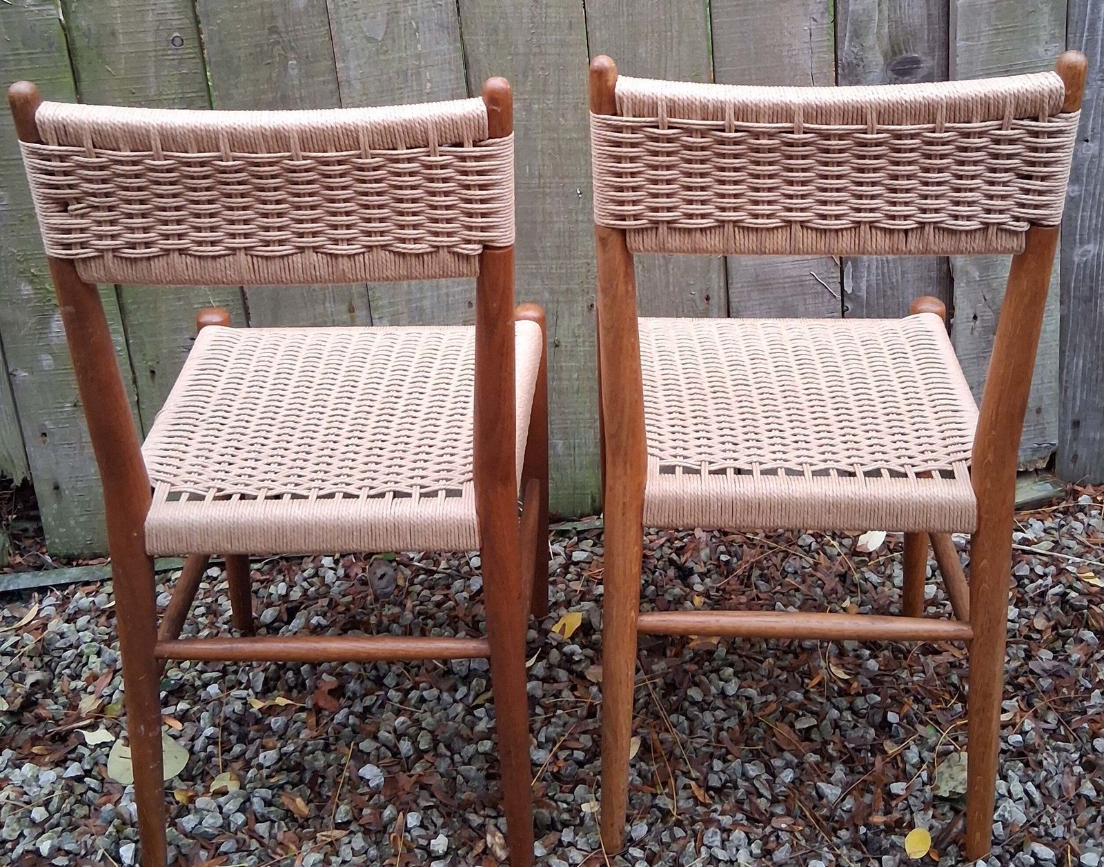 Mid Century Mod 2 Charlotte Perriand Style Dordogne Chair Robert Sentou Rewoven photo vinterior