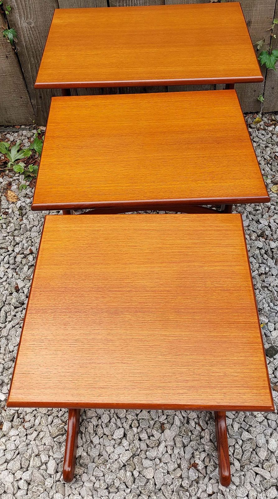 Mcm Gplan Nest Of Tables Curved Stretcher Fresco photo vintage