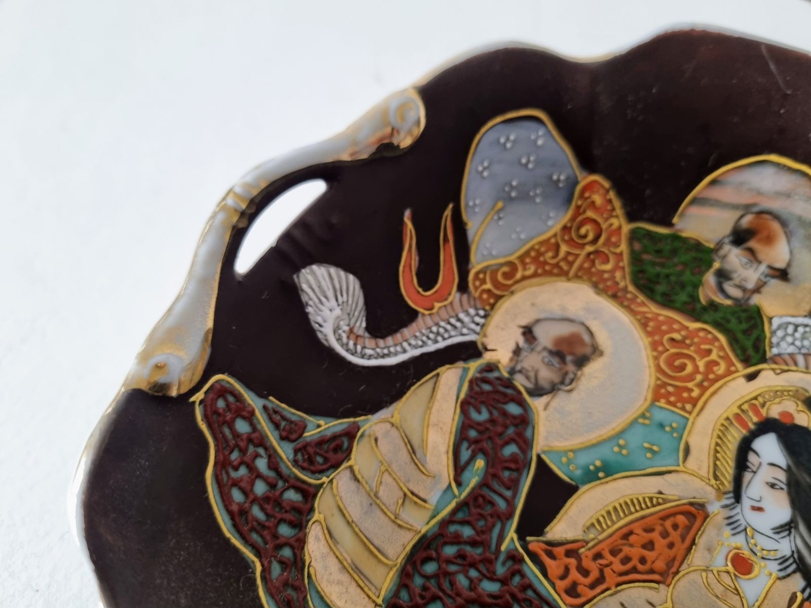 Vintage Japanese Satsuma Dish, 1960s photo vinterior