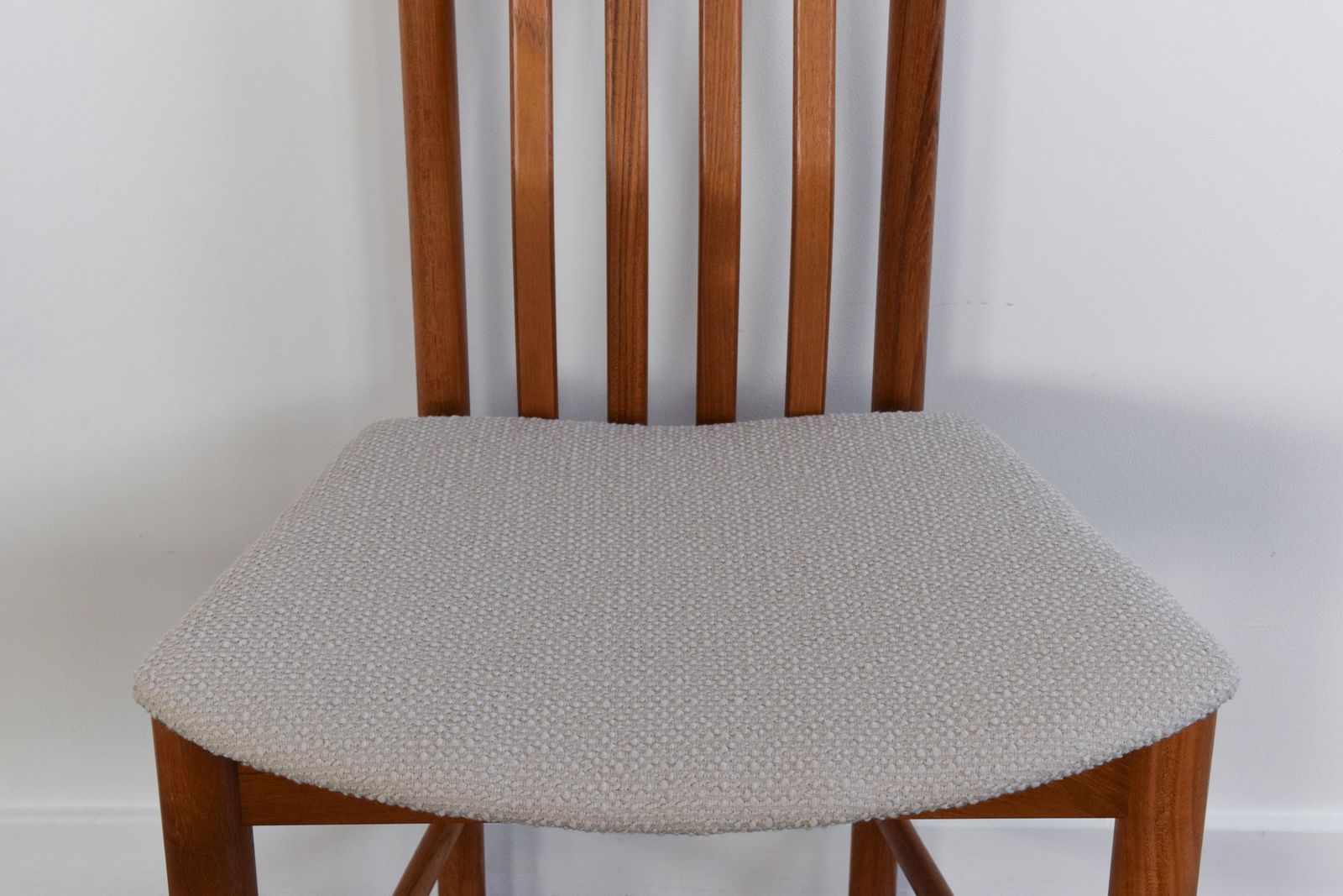 545.0 Vintage Danish Set Of Four Teak Dining Chairs By Boltinge photo