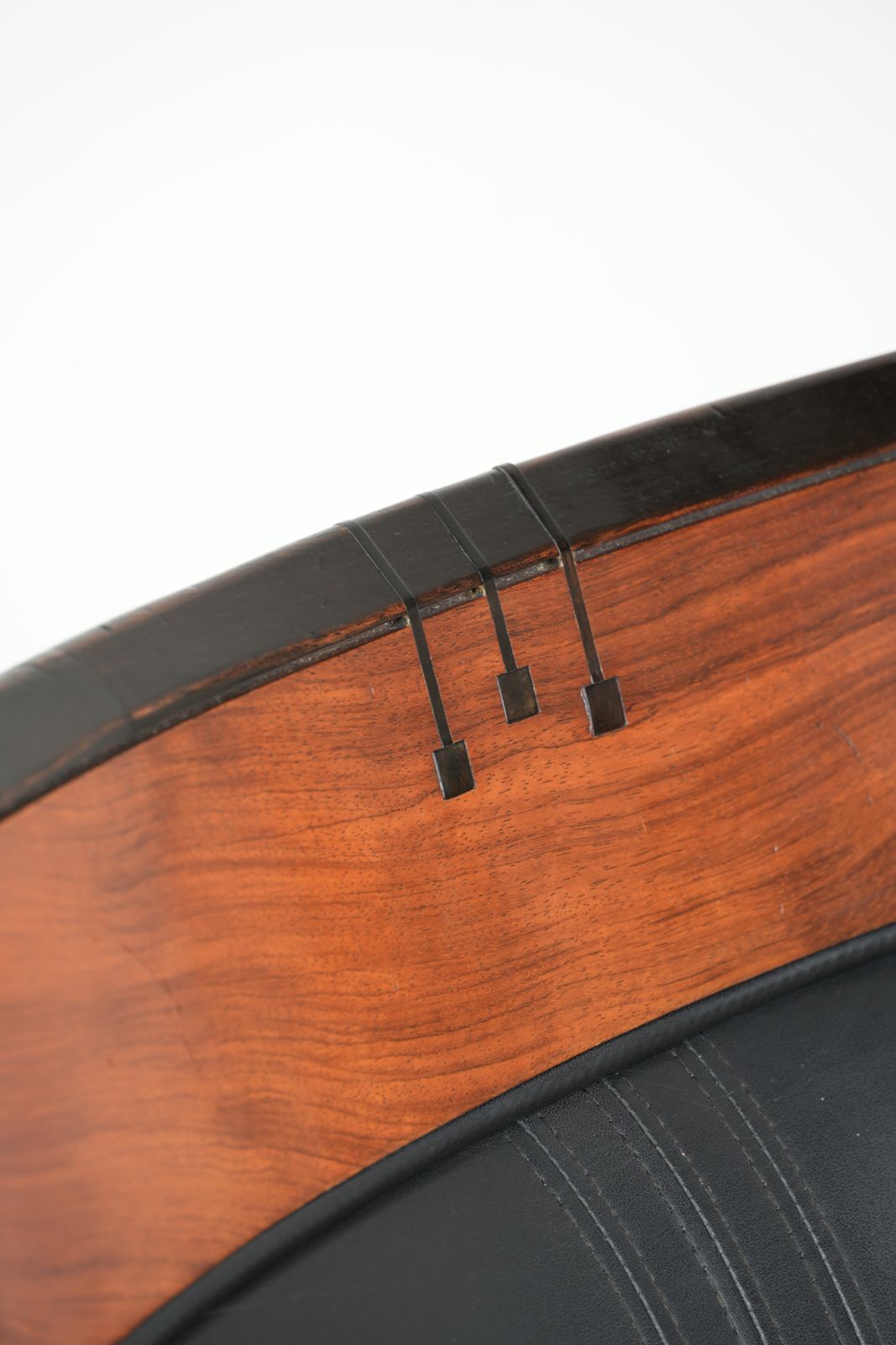 photo for sale Black Leather Art Deco Schuitema Design Armchair, In Good Condition, From The Decoforma Series