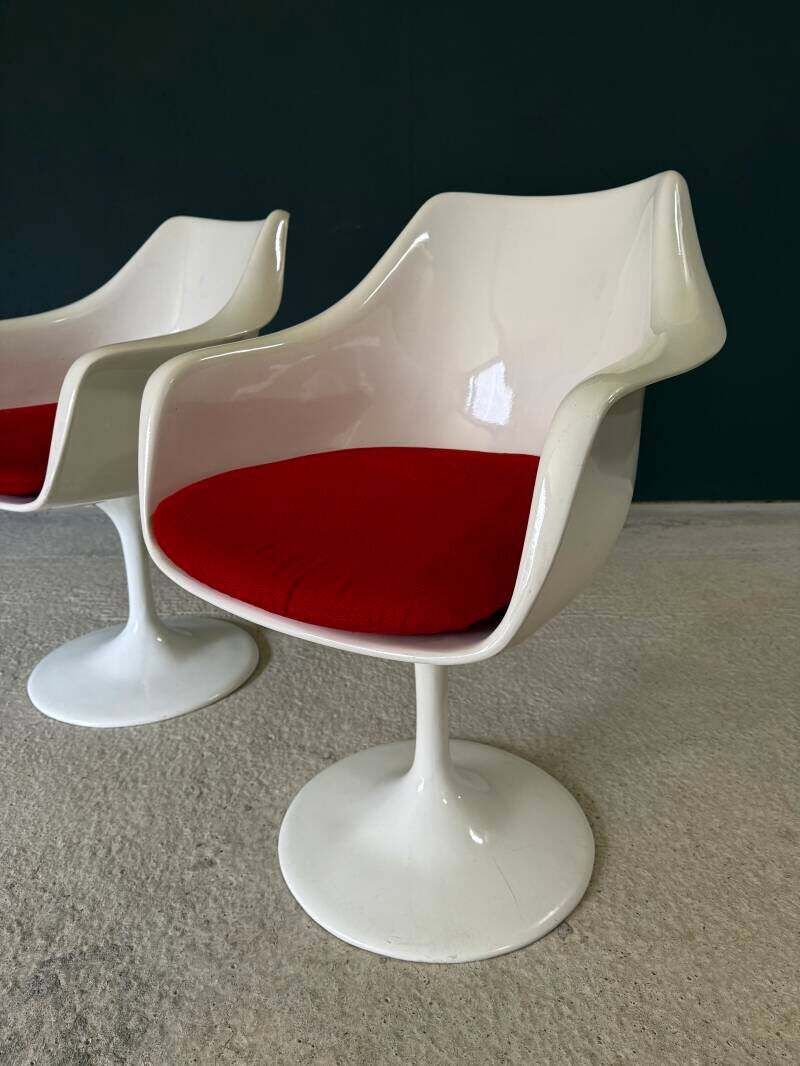 1400.0 1960's Midcentury Modern Design Tulip Swivel Armchair Set photo