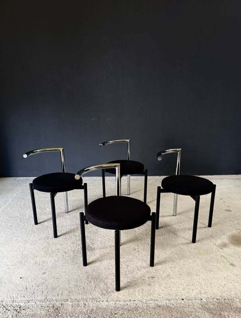 Postmodern Design Eetkamerstoelen, Italië Jaren 1980 photo Meubels