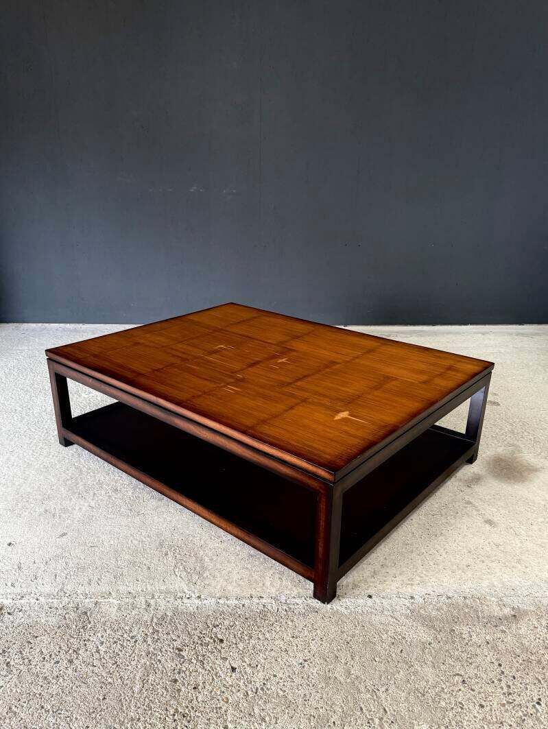 photo furniture Postmodern Design Two Tier Bamboo Top Coffee Table By Axel Vervoordt