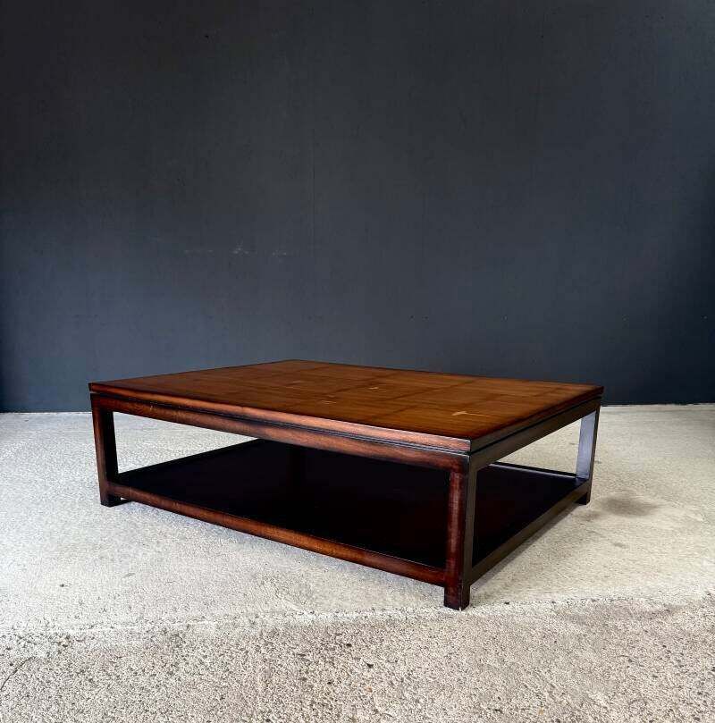 Furniture Postmodern Design Two Tier Bamboo Top Coffee Table By Axel Vervoordt photo