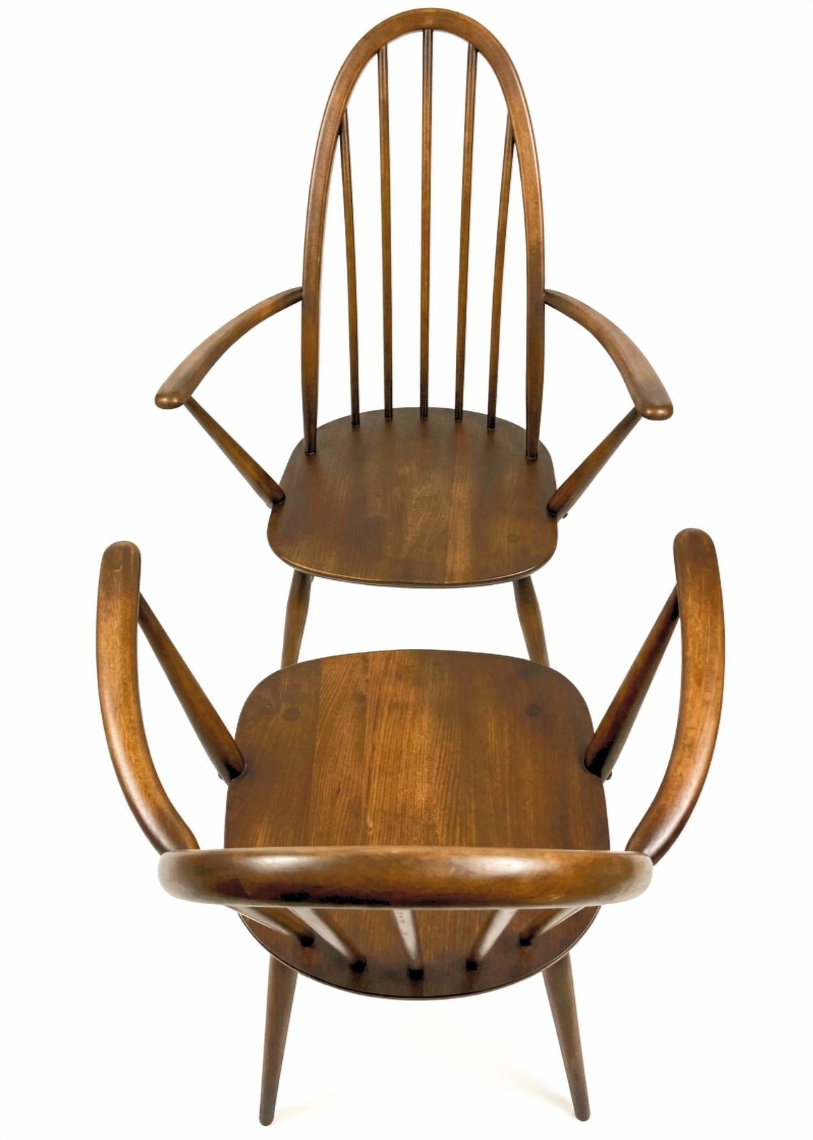 Pair Of Authentic Ercol Windsor Carver Armchairs – Gold Label Edition photo furniture
