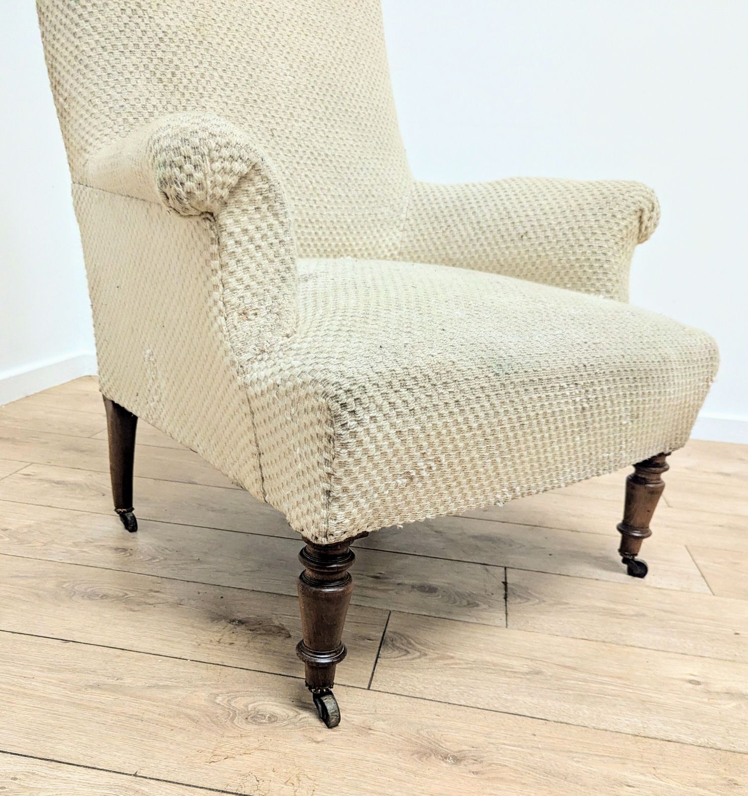 Early 20th Century Victorian Library Chair On Casters  Delivery Available 0290 photo furniture