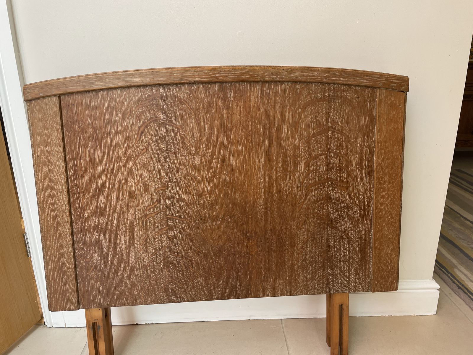 `1950s Limed Oak Chest Of Drawers Including Matching Wardrobe And 2x Headboards photo buy