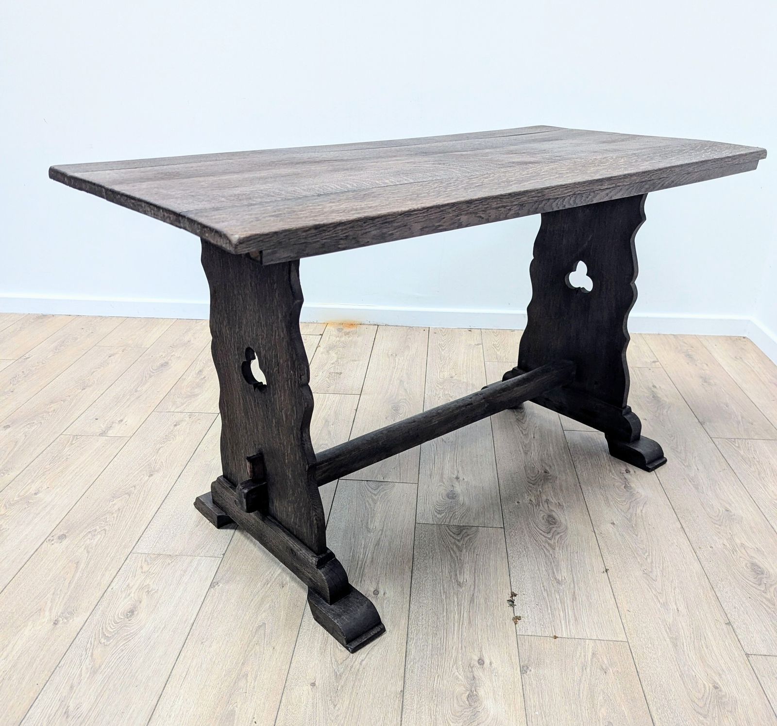 Vintage Small Oak Refectory Table Delivery Available 0291