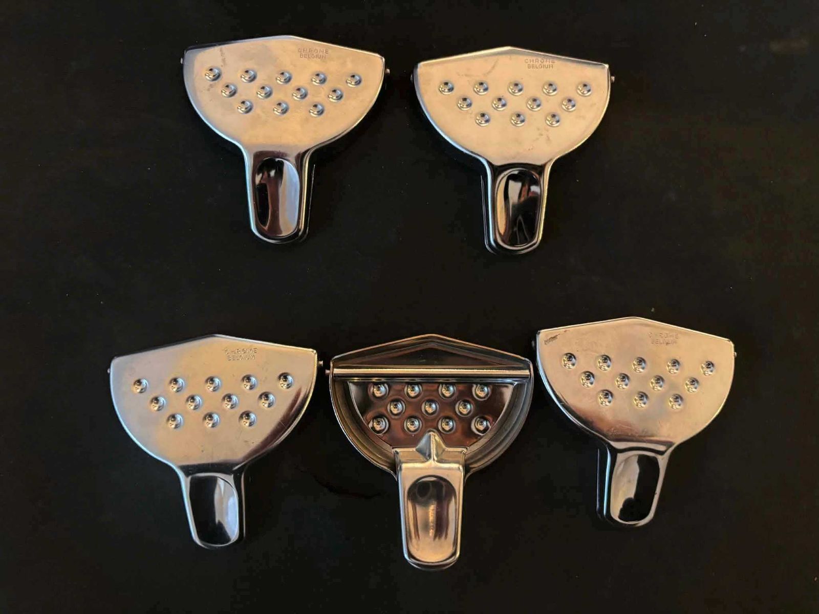photo buy Vintage Lemon Squeezers, Stainless Steel Chrome Belgium, Set Of 5