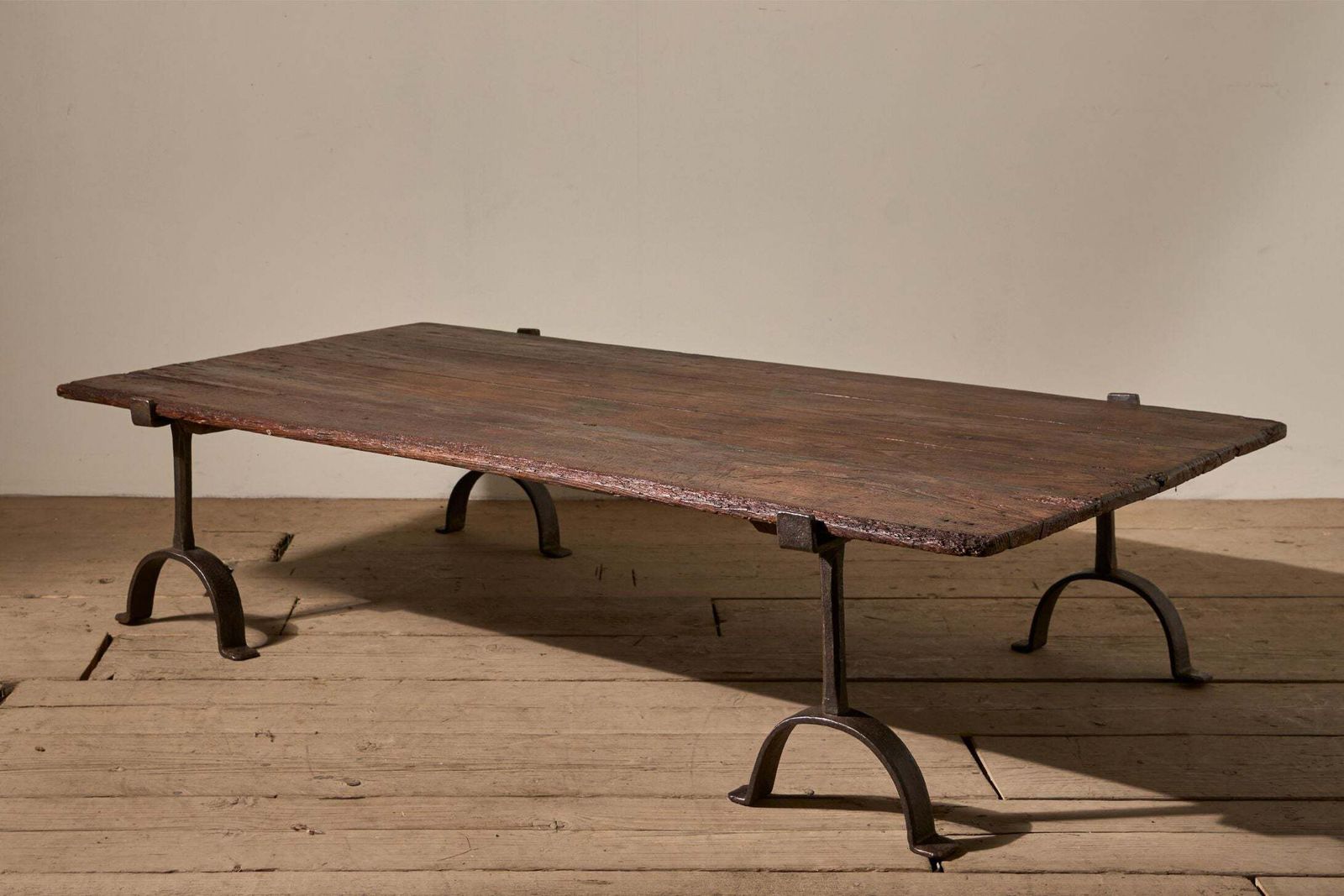 Large 18th Century Trestle Coffee Table photo for sale