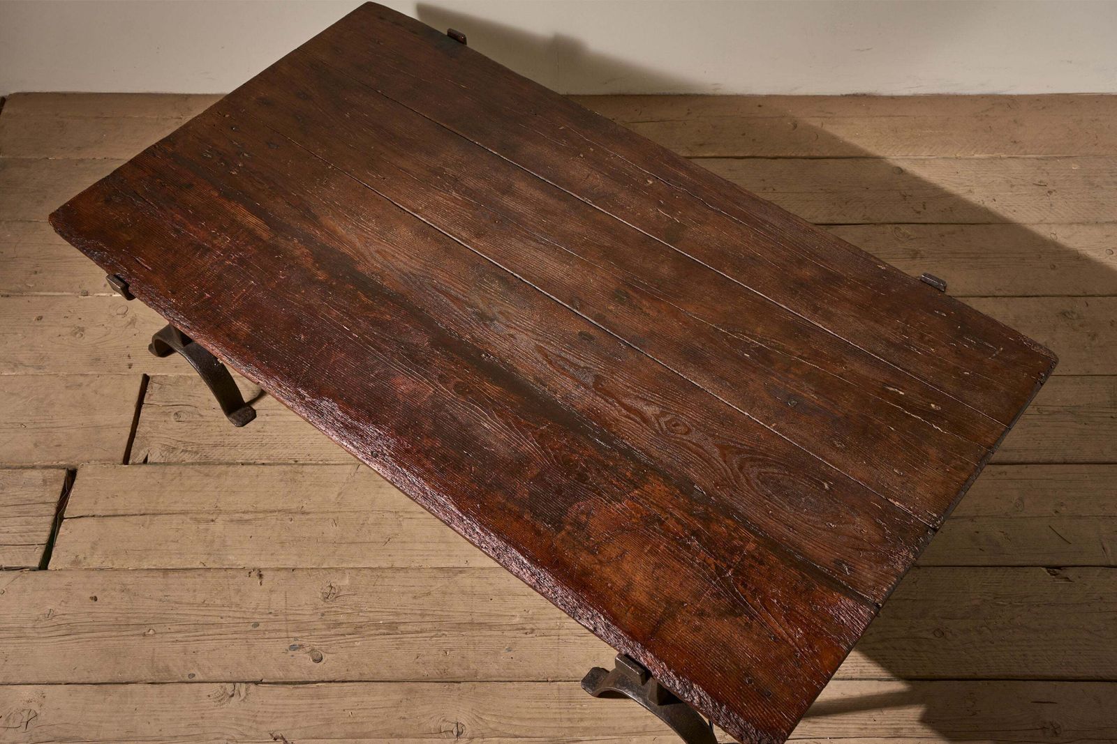 Large 18th Century Trestle Coffee Table photo Furniture