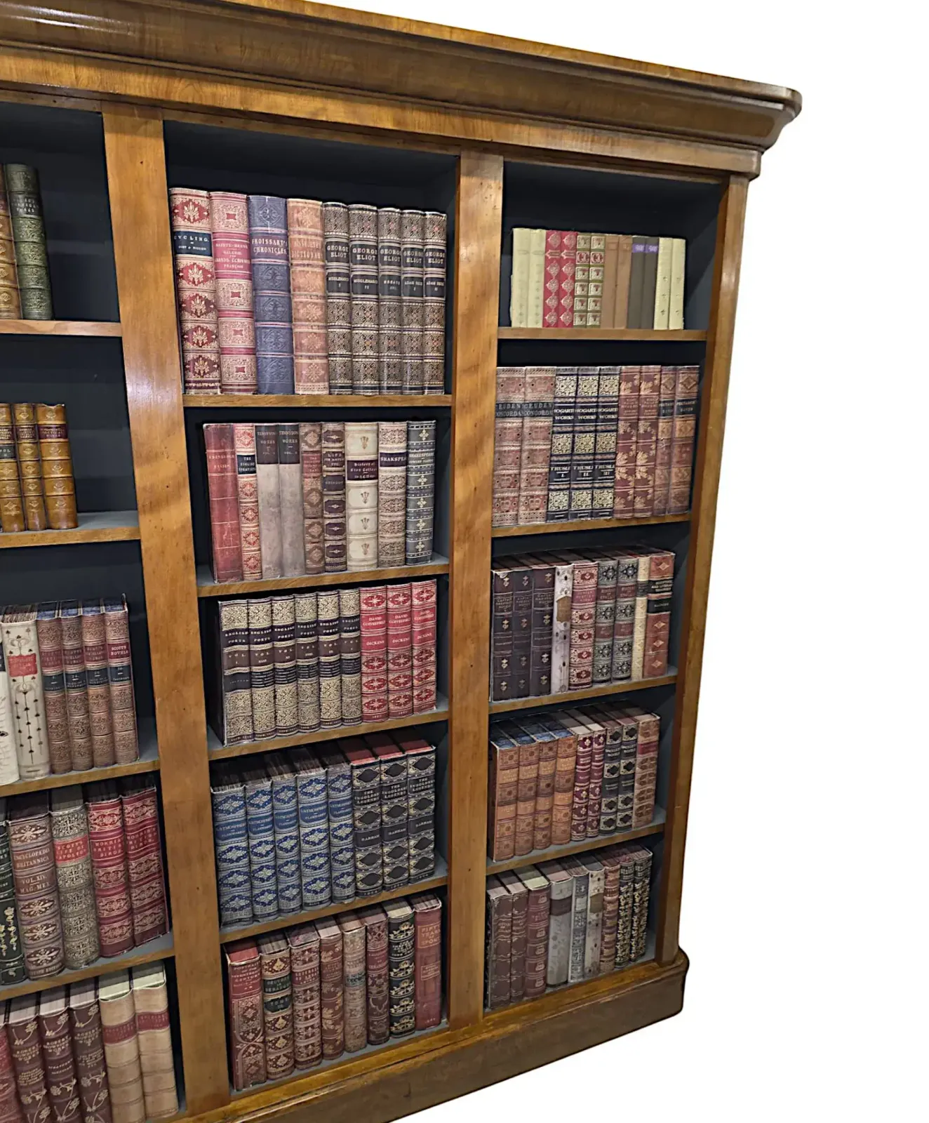 A Gorgeous 19th Century Satinwood Open Bookcase photo vintage