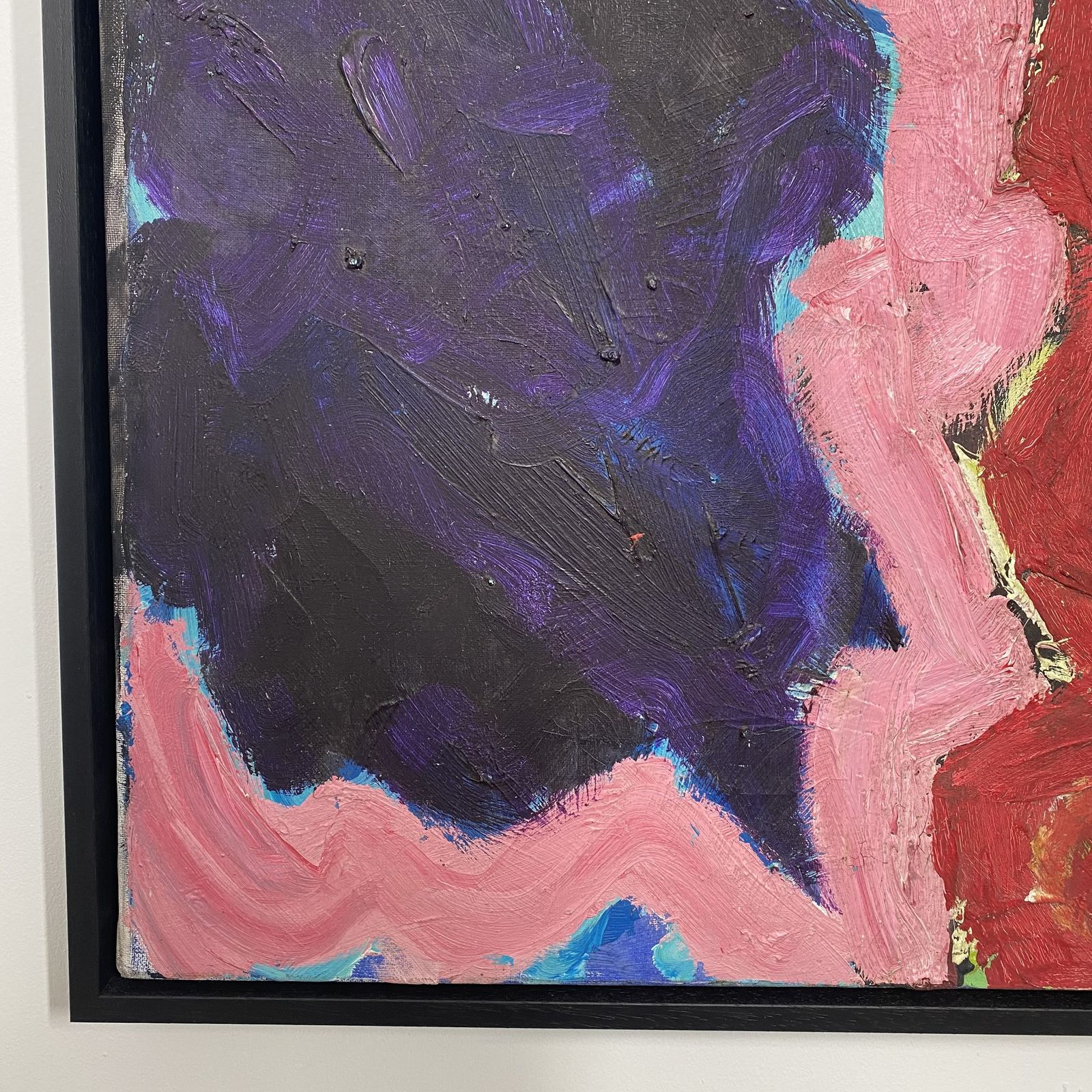 Large French Mid Century Abstract Painting By Patrick Boudon photo Art
