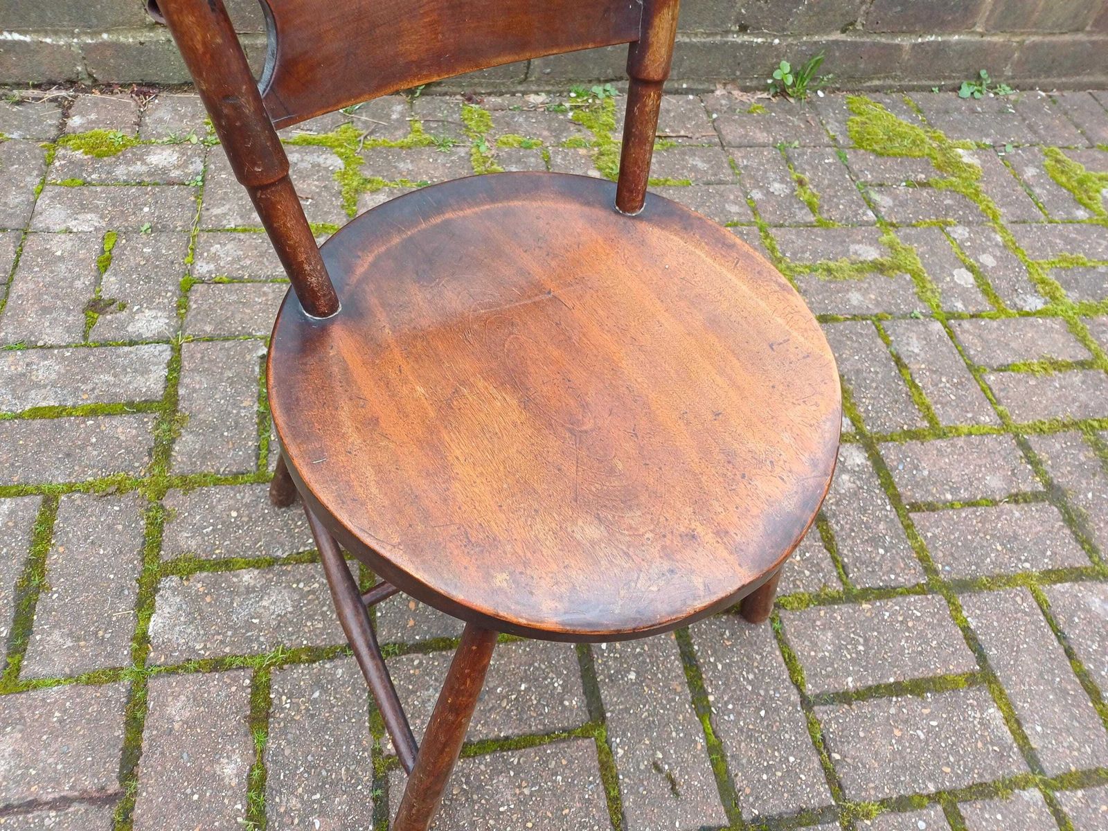 photo buy Antique Mahogany Childs Chair Arts And Crafts Occasional Chair Rustic Folk Furniture Early 20th Century.
