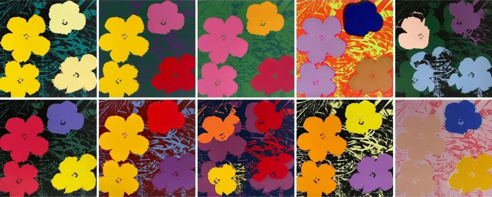 Sunday B. Morning (Andy Warhol), Flowers (Portfolio Of 10)
