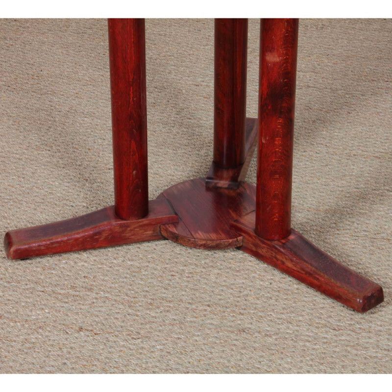A Round Dining Table Made Of Reclaimed Wood, Dating From The 1980s photo for sale