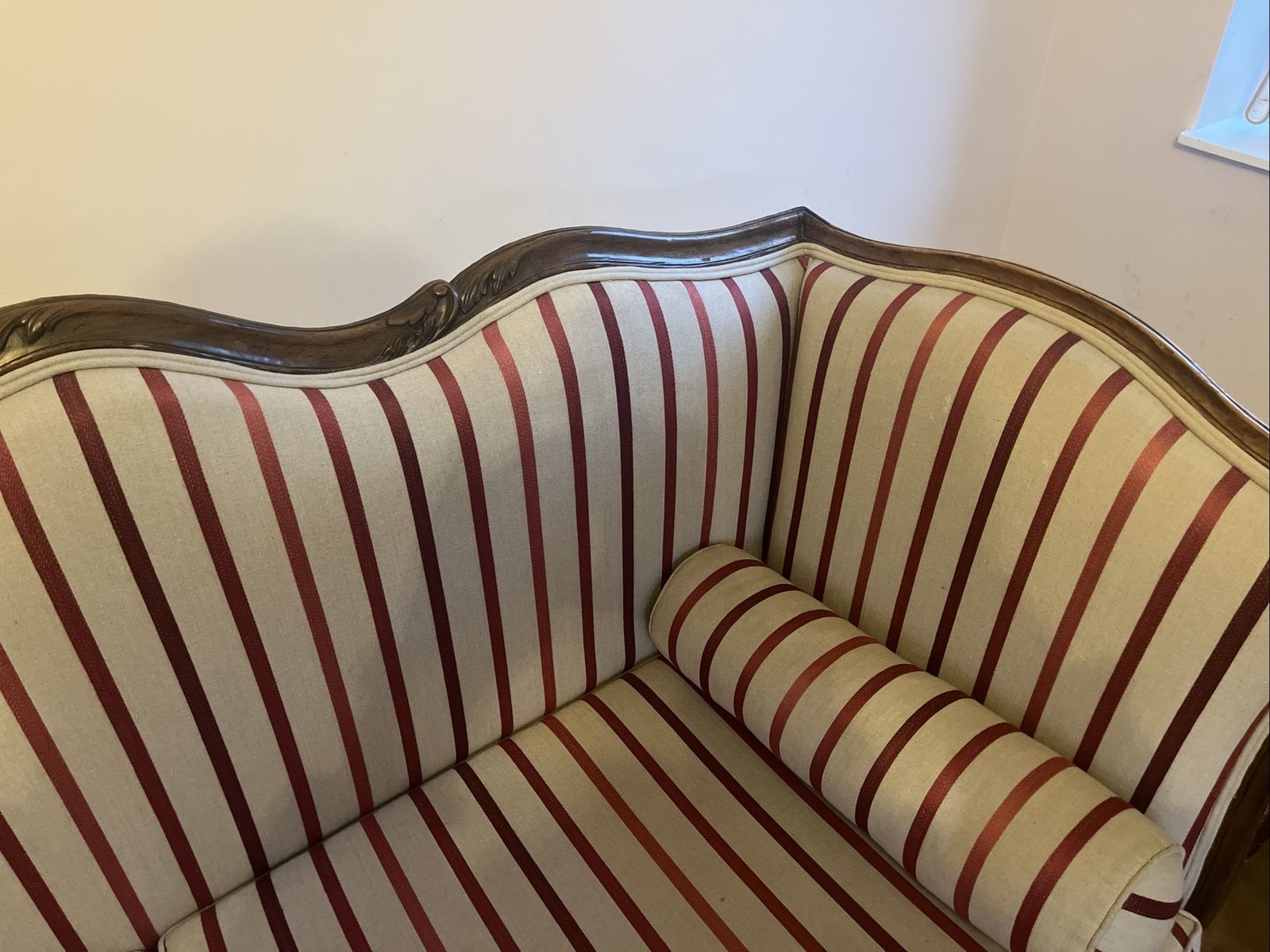 850.0 French Style Carved Wood Sofa / Canapé photo