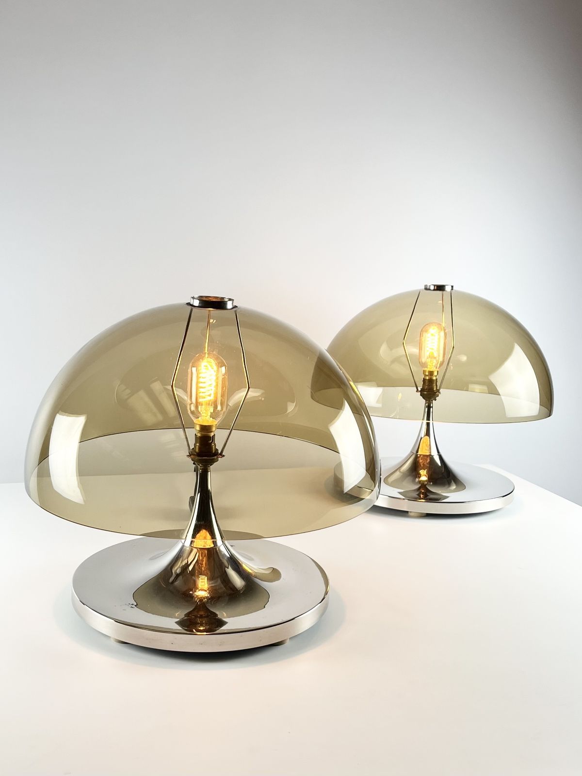 Rare Pair Of Durlston Designs Space Age Lamps, British 1960s – 70s photo Lighting