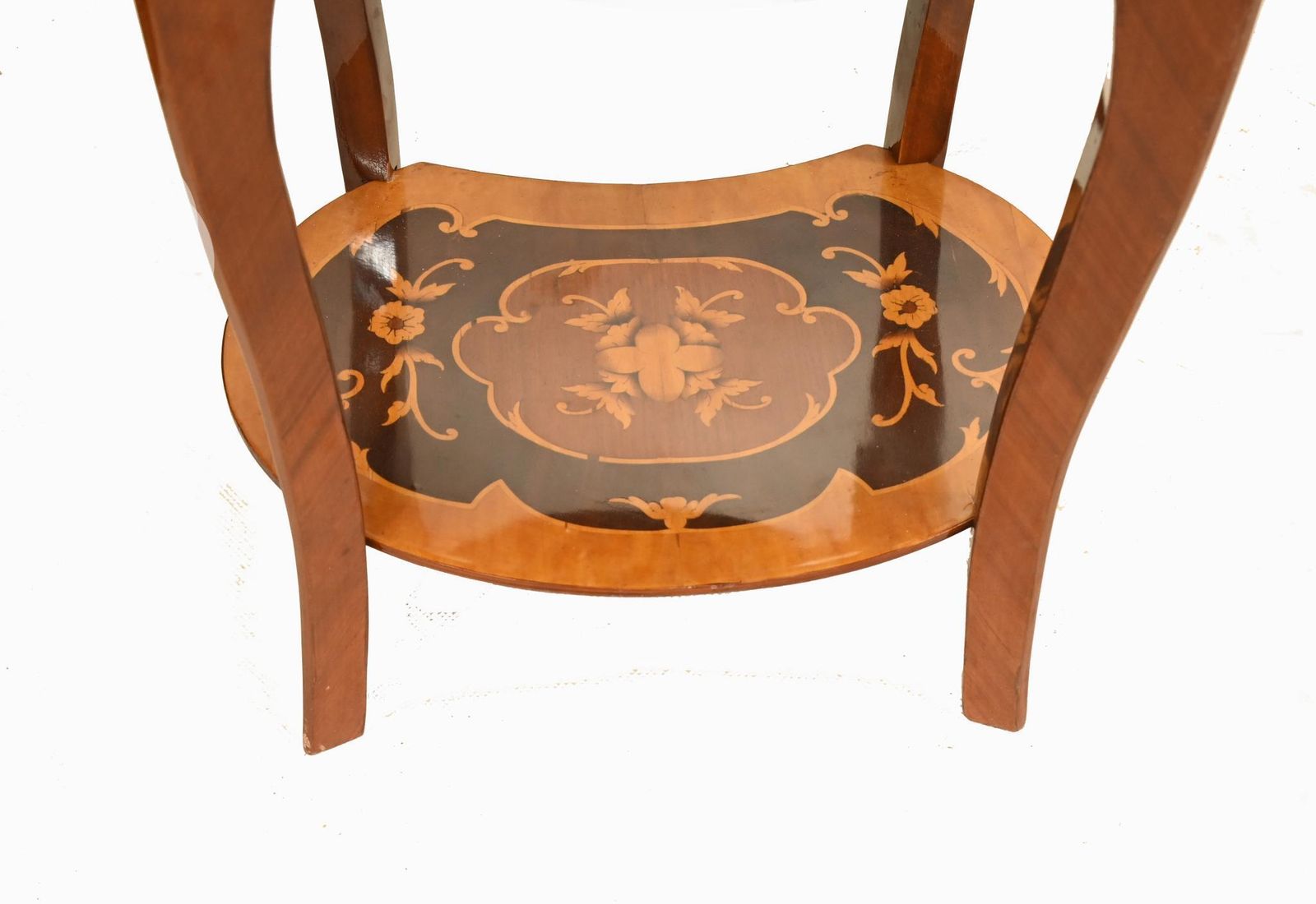 photo furniture Pair French Marquetry Bedside Chests Nightstands Louis XVI Revival