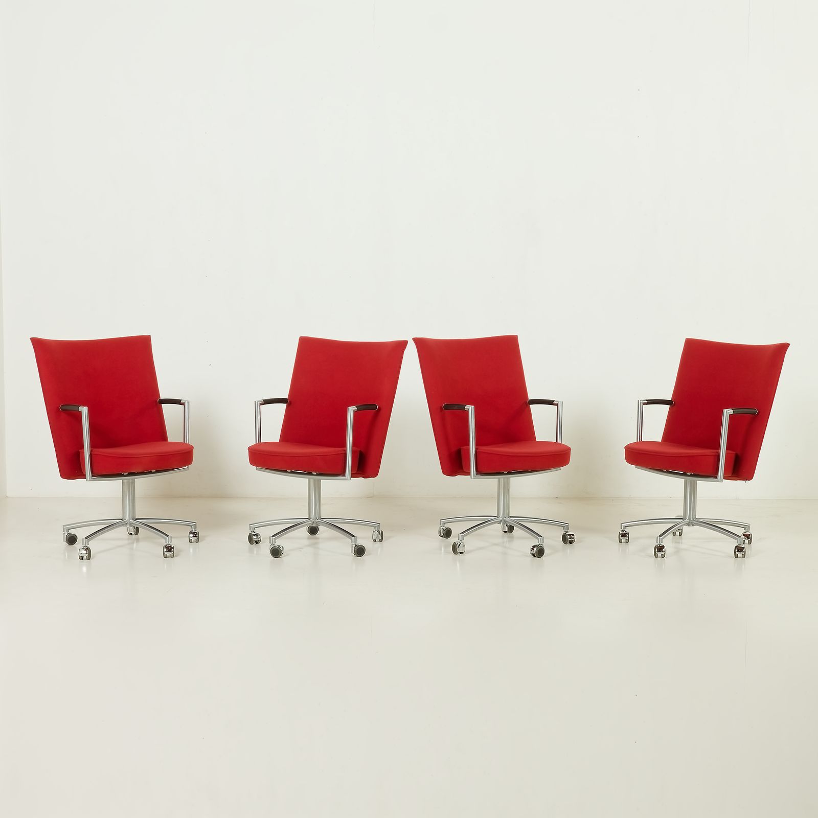 Erik Jørgensen “Partner” Chair By J. Foersom & P. Hiort Lorenzen, Set Of 4, Denmark, 1970s photo furniture