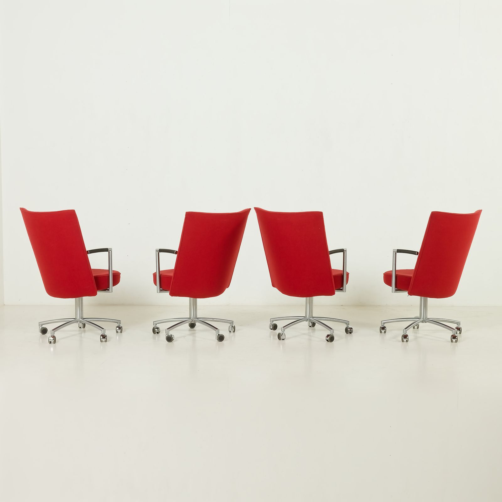 photo for sale Erik Jørgensen “Partner” Chair By J. Foersom & P. Hiort Lorenzen, Set Of 4, Denmark, 1970s