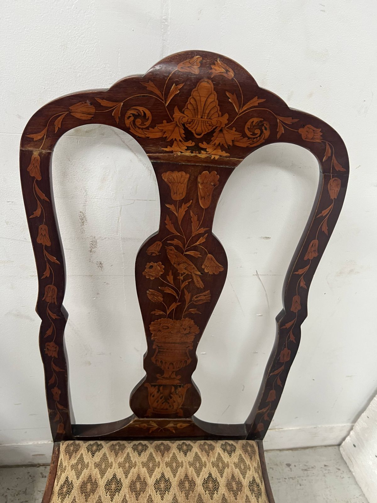 Set Of Eight Dutch Marquetry Chairs From The 19th Century. photo vinterior