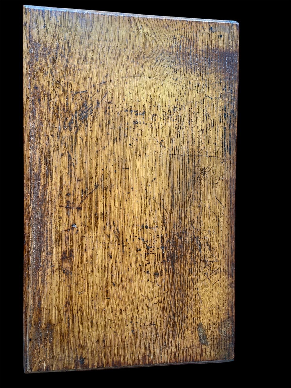 20th Century Oak Linen Fold Stationery Cupboard With Fitted Interior (Ipswich) photo 160.0