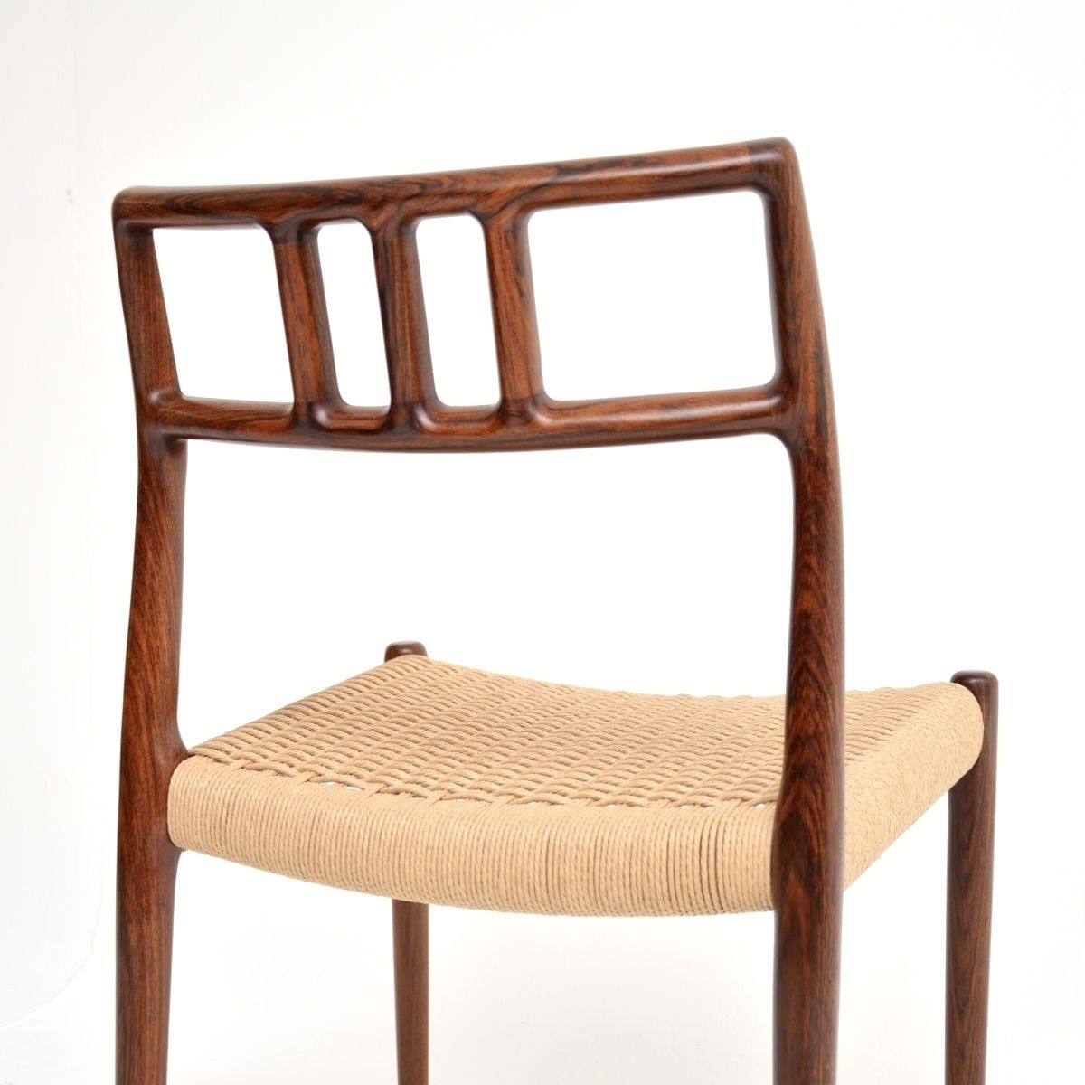 Set Of Four Danish Vintage Rosewood Model 79 Chairs By Niels Moller photo vinterior