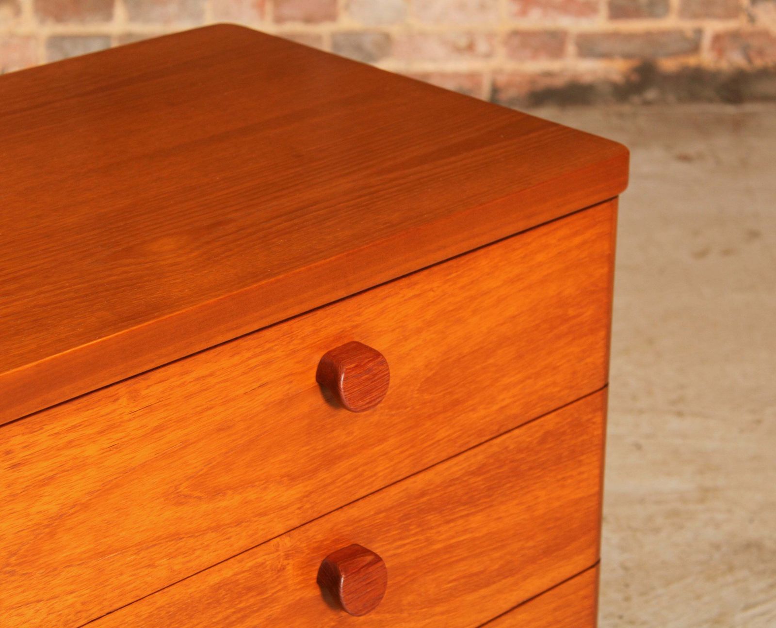 Vintage Mid Century Style Teak Chest Of Drawers By Stag photo vinterior
