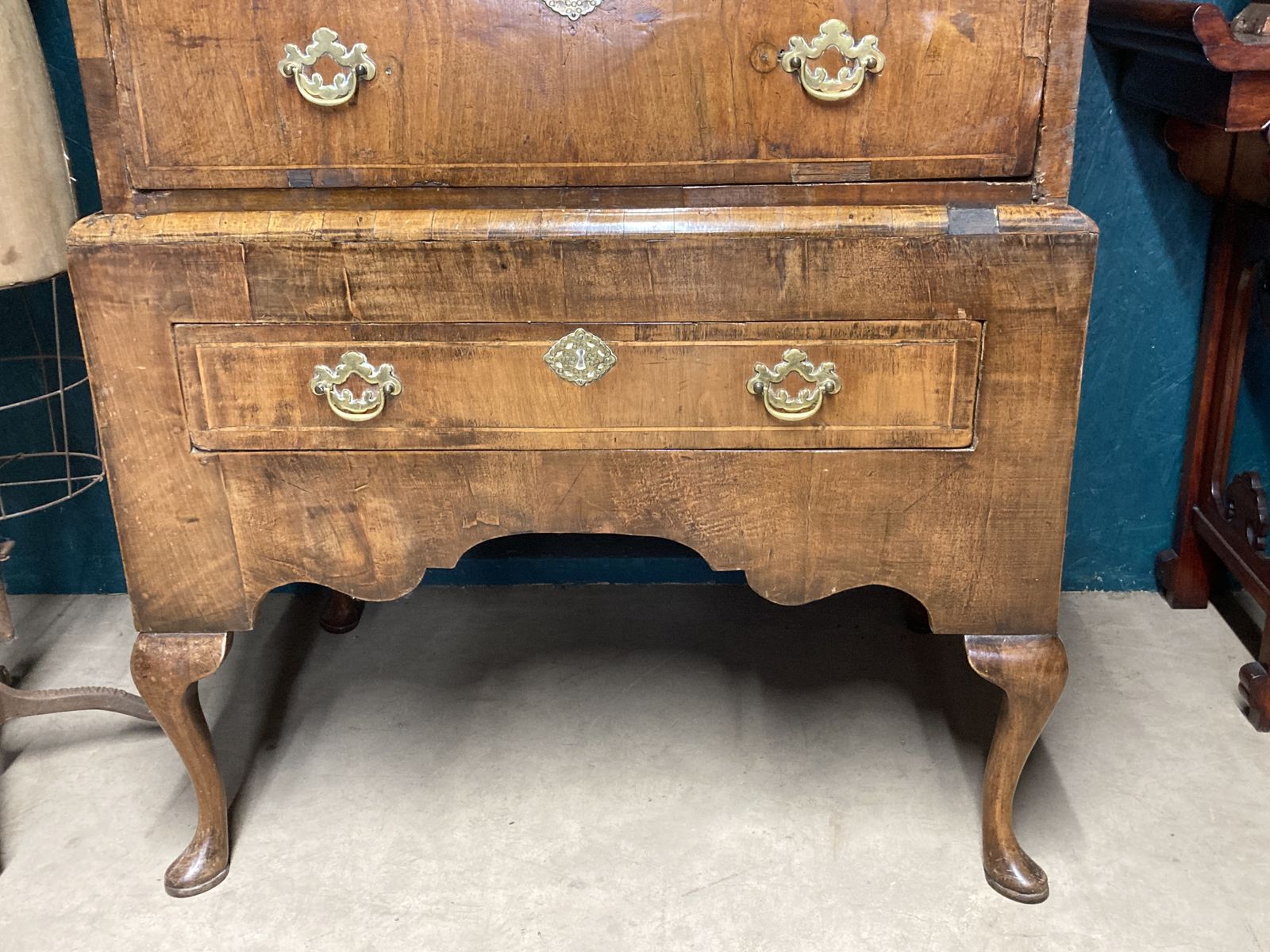 A Fine Country House Geogian Walnut Chest On Stand photo furniture