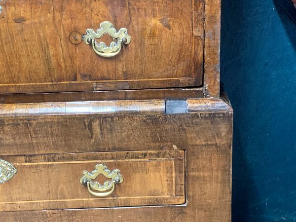 A Fine Country House Geogian Walnut Chest On Stand photo for sale