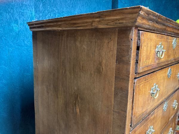 Furniture A Fine Country House Geogian Walnut Chest On Stand photo