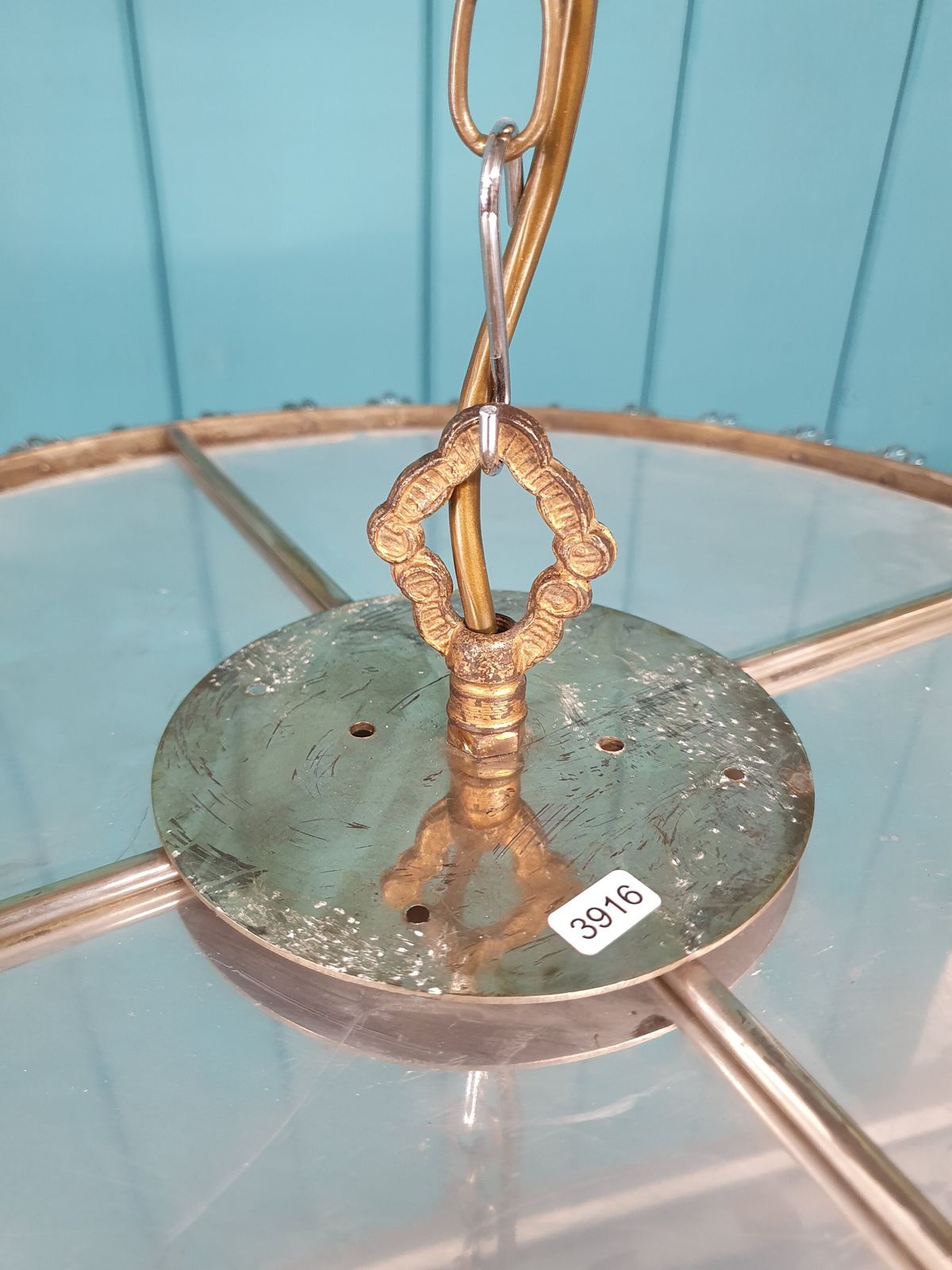 Cut Glass Crystal Antique Bag Chandelier 18" photo buy