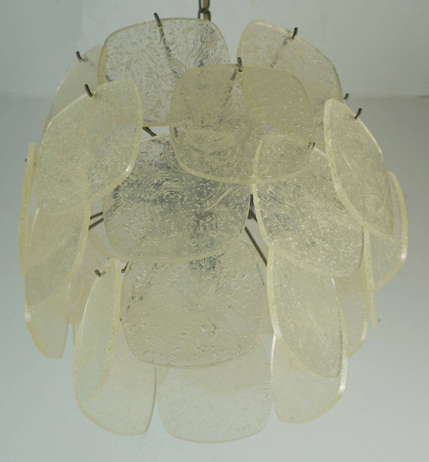 1960s/70s Pendant Light With 30 Acrylic Discs Resembling Frosted Glass photo buy