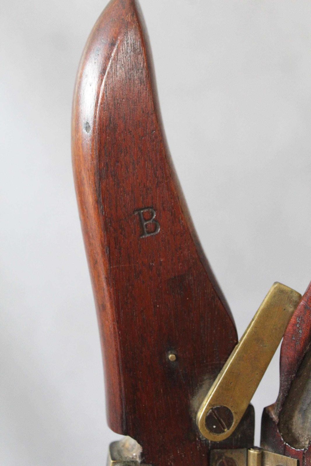 Antique Wood And Brass Boot Jack, Folding, Travelling, Gentleman British England, Country Farmhouse, Collector, Boot Puller photo Home Decor