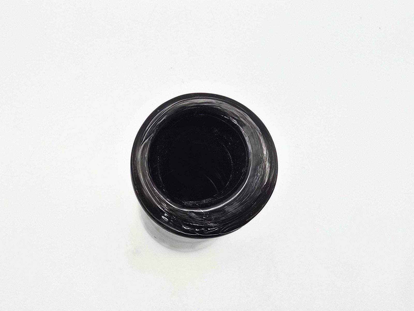 Victorian Black Glass Truffle Bottle   Antique French Kitchenalia photo vinterior