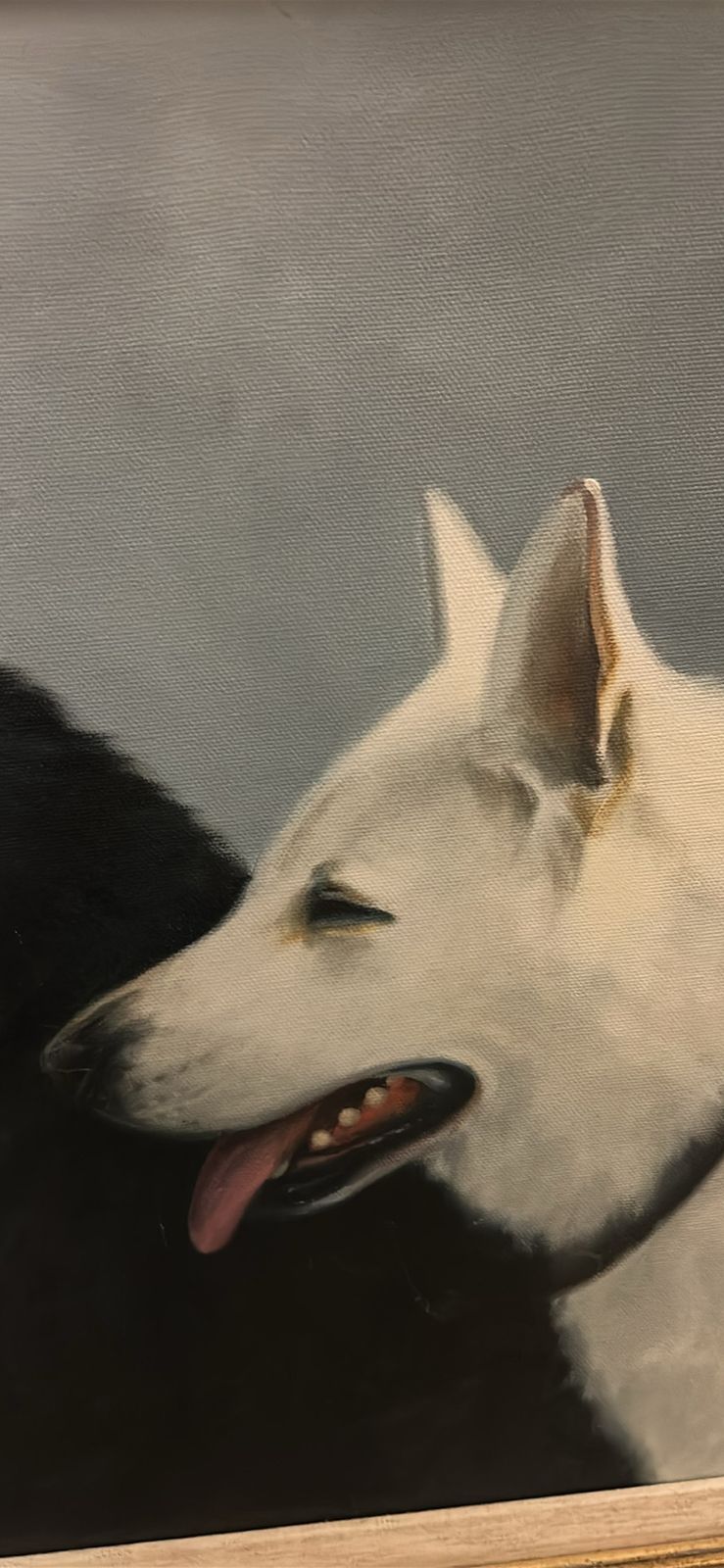 An Original Oil Painting Of Two Dogs By Prominent Artist Gerald Coulson photo 585.0