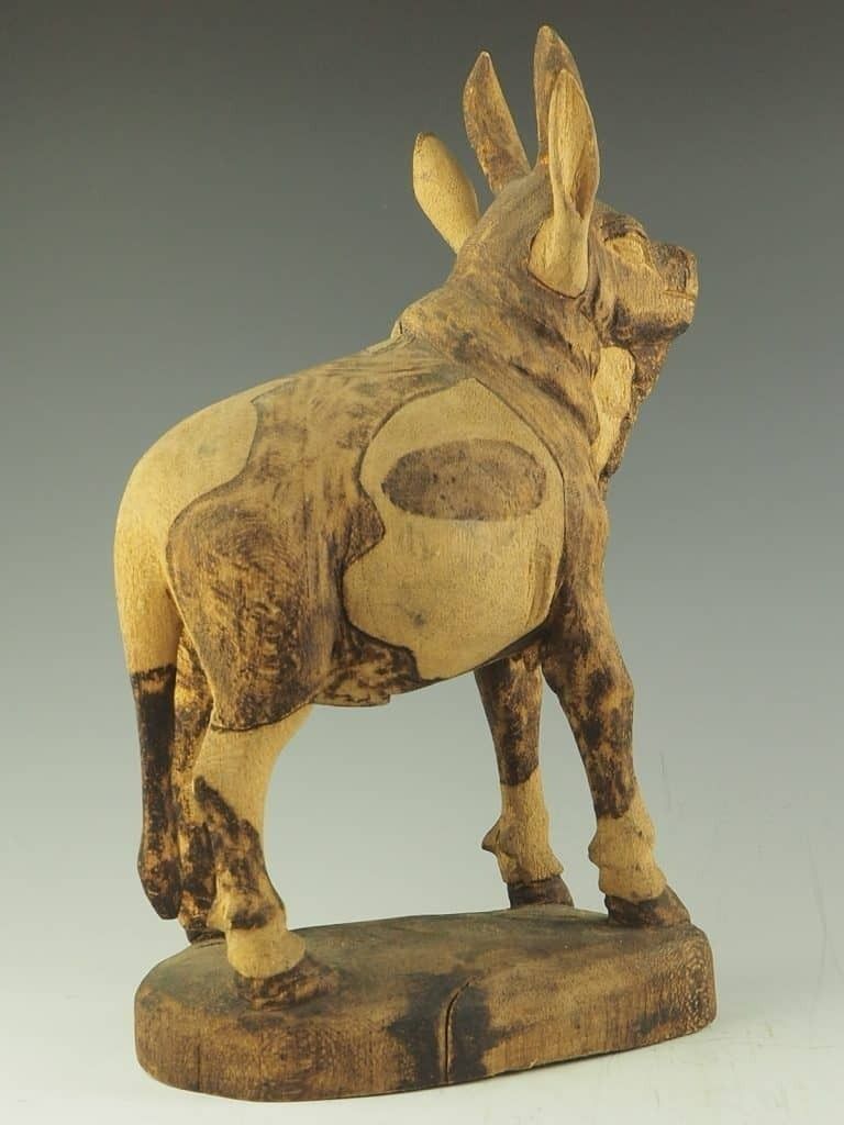 Belcanto Folk Art Sculpture Of A Goat photo vintage
