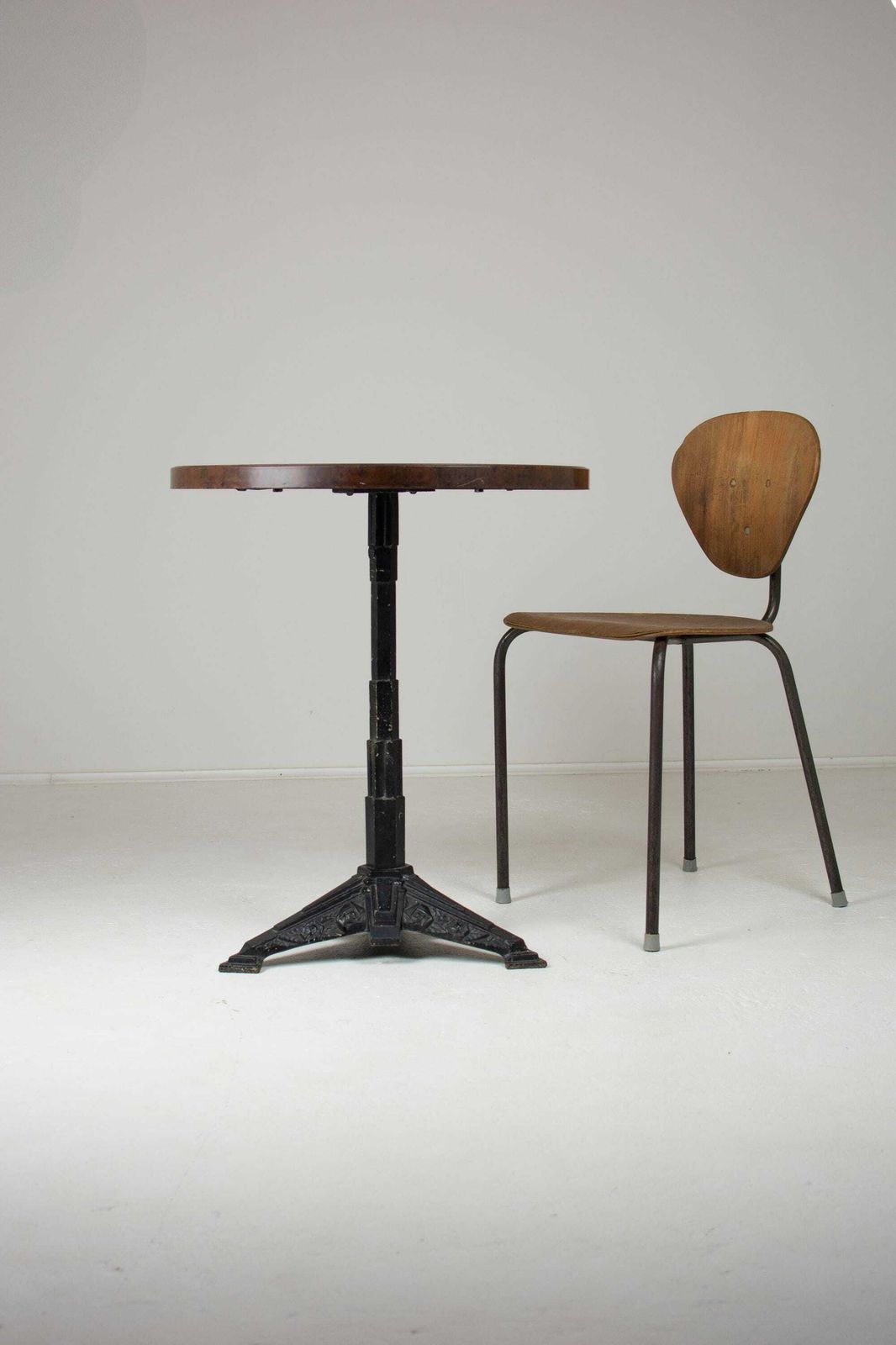 Louis Vuitton Cast Iron Bistro Table With Bakelite Top, France C.1930s photo vinterior