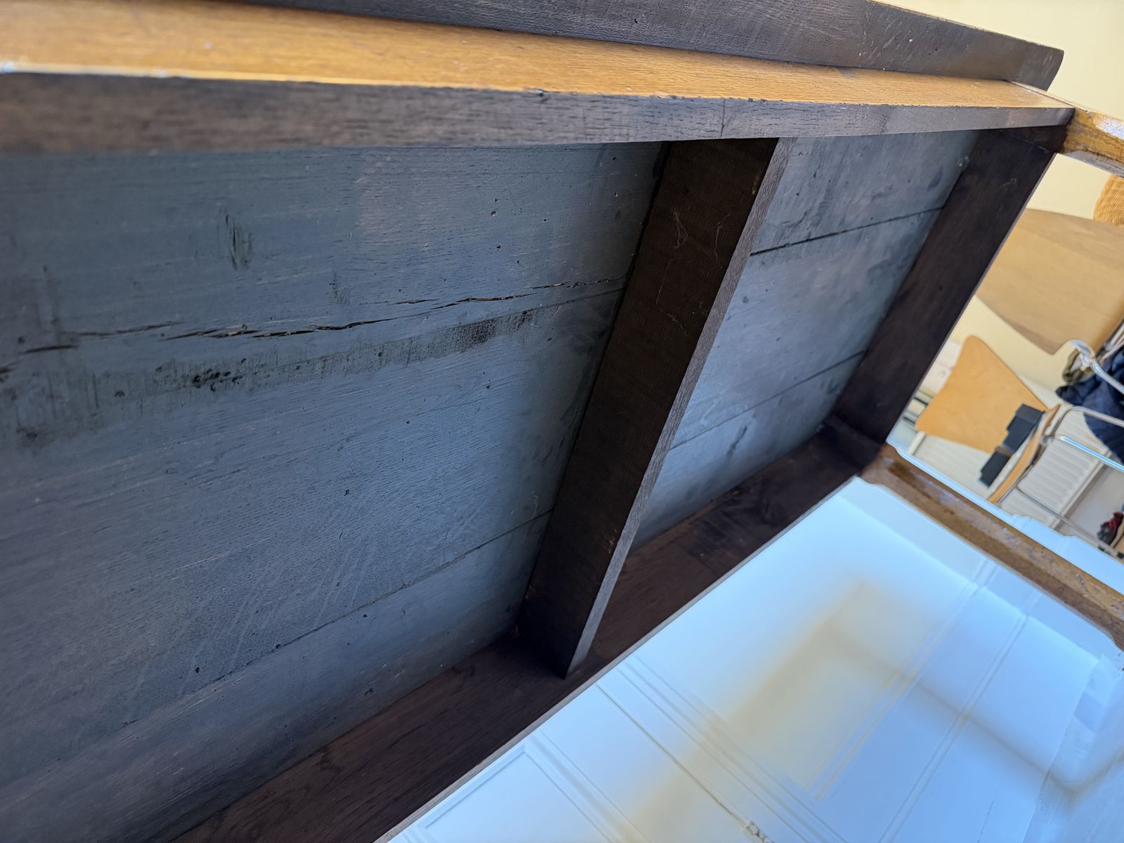 Good Quality, Solid Oak Reproduction Refectory Table photo vintage