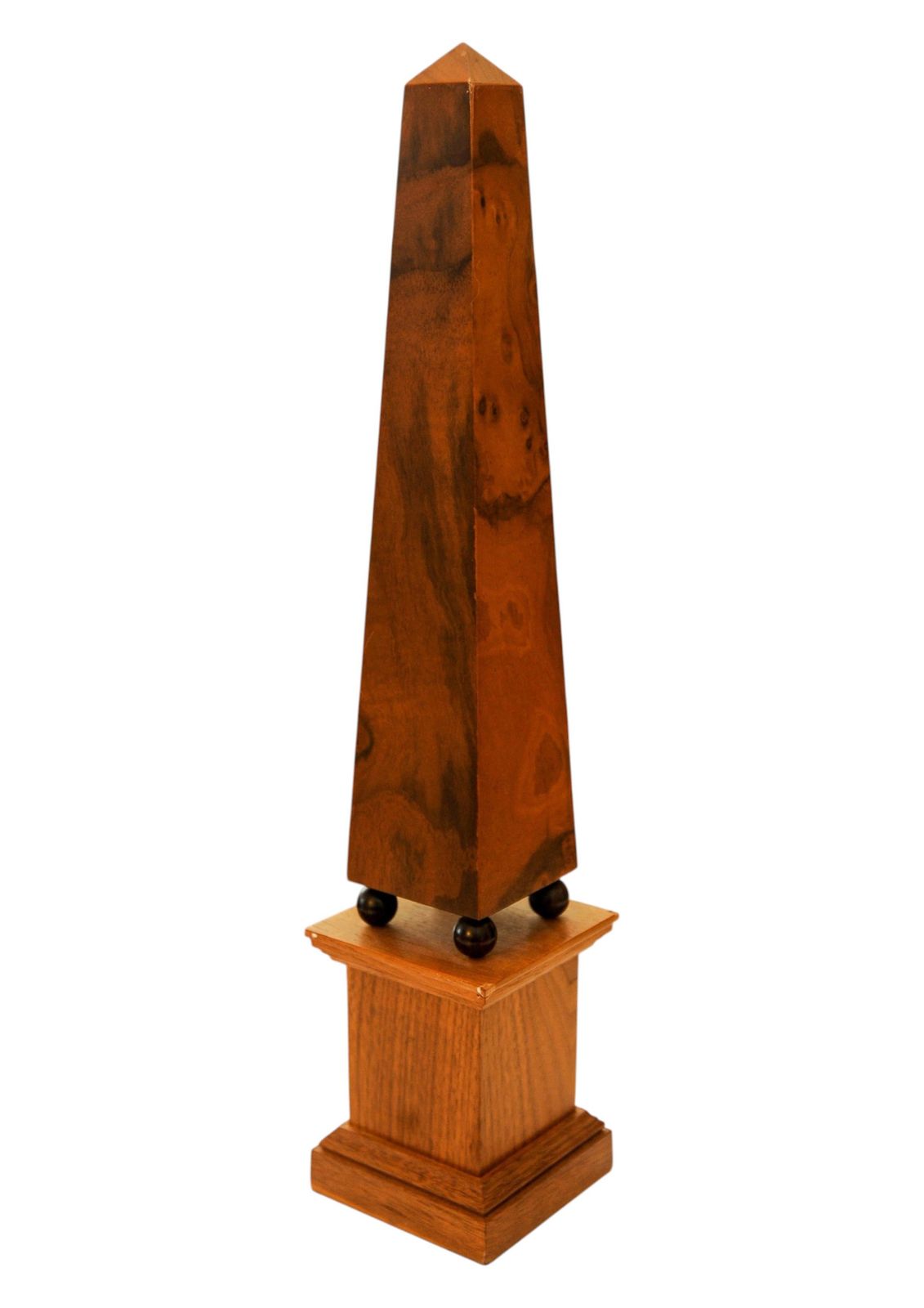 David Linley Sycamore And Walnut Wood Desk Obelisk photo 1200.0